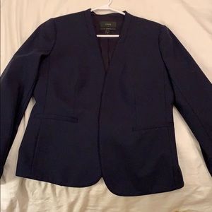 J. Crew wool navy blazer 6T
